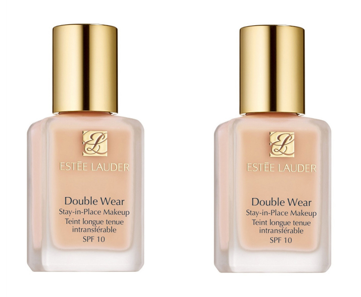 Estee Lauder Double Wear Stay-in-Place Makeup SPF 10 Duo Set - 1W1 Bone Набор из двух устойчивых тональных кремов для лица